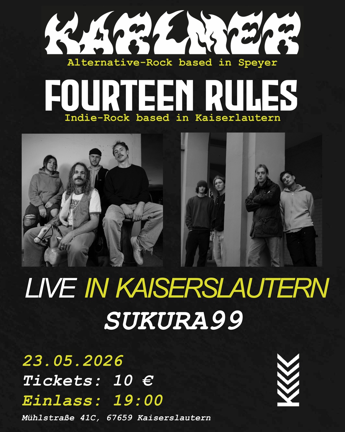 KARLMER & FOURTEEN RULES - LIVE IN KAISERSLAUTERN