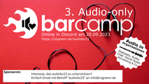 3. Audio-only Barcamp