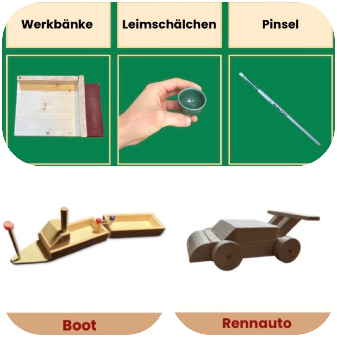Werkelwelt - kreatives Bauen mit Holz (ab 5 Jahren)