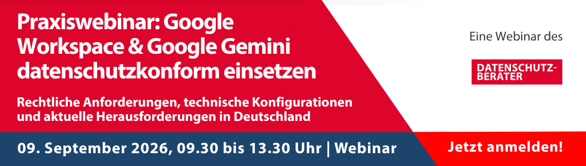 Praxiswebinar: Google Workspace & Google Gemini datenschutzkonform einsetzen