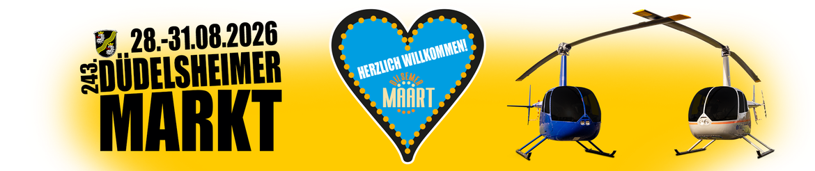 Helikopterrundflüge - Düdelsheimer Markt 2026