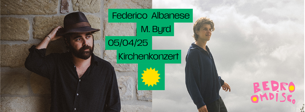 Kirchenkonzert mit Federico Albanese & M. Byrd