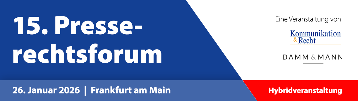15. Presserechtsforum 2026