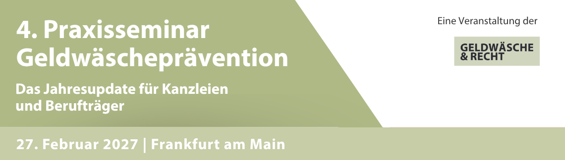 4. Praxisseminar Geldwäscheprävention 2027