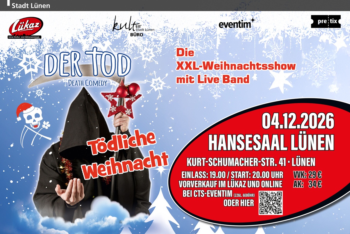 Der Tod "Tödliche Weihnacht" - die X-Mas Show mit Live-Band