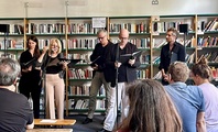 Szenische Lesung des Vorlese-Ensembles: „Mut zum Miteinander“ eine Collage aus Texten von Margot Friedländer, Theodor W. Adorno, Götz Aly und Rafael Seligmann