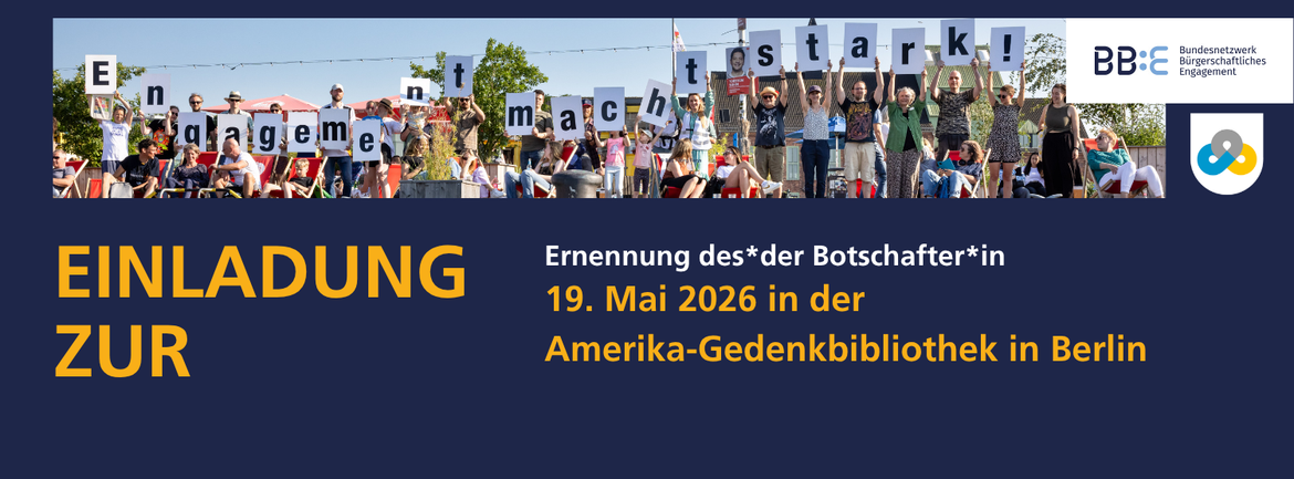 Ernennung: Engagement-Botschafter/in 2026