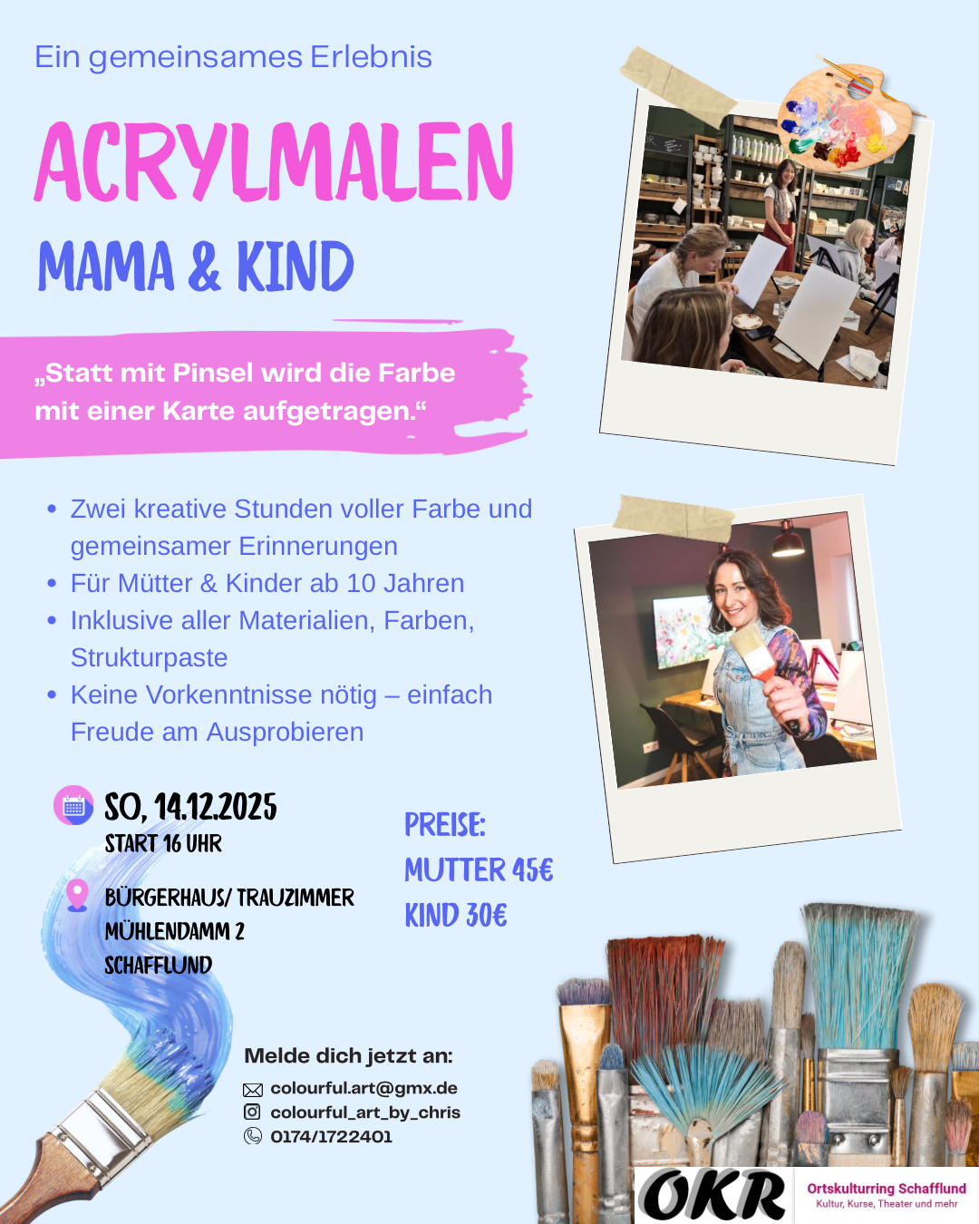 Acrylmalen Mama & Kind