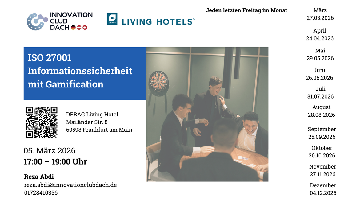 ISO/IEC 27001– Informationssicherheit mit Gamification & Jazz Event| Innovation für den Mittelstand
