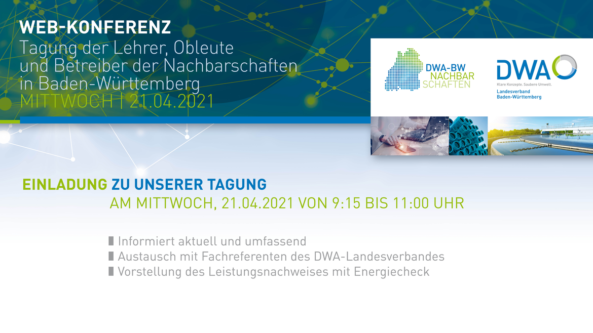 Web-Konferenz - Tagung der Lehrer, Obleute und Betreiber der Nachbarschaften in Baden-Württemberg am 21. April 2021