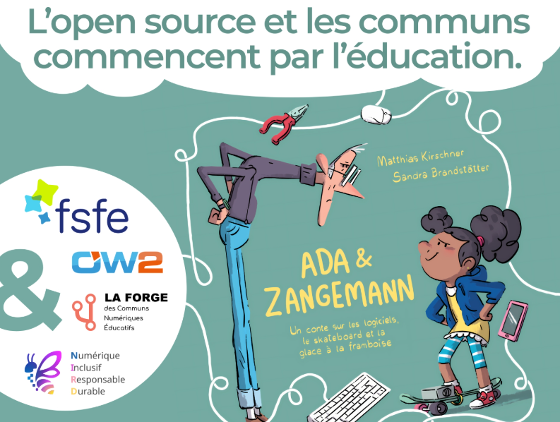 L'open source et les communs commencent par l'éducation : prévente Ada & Zangemann (OSXP Paris stand 1C05)