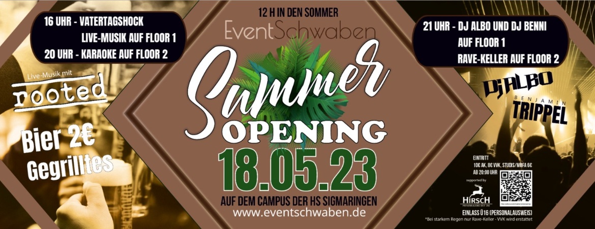 EventSchwaben Sommeropening am Vatertag