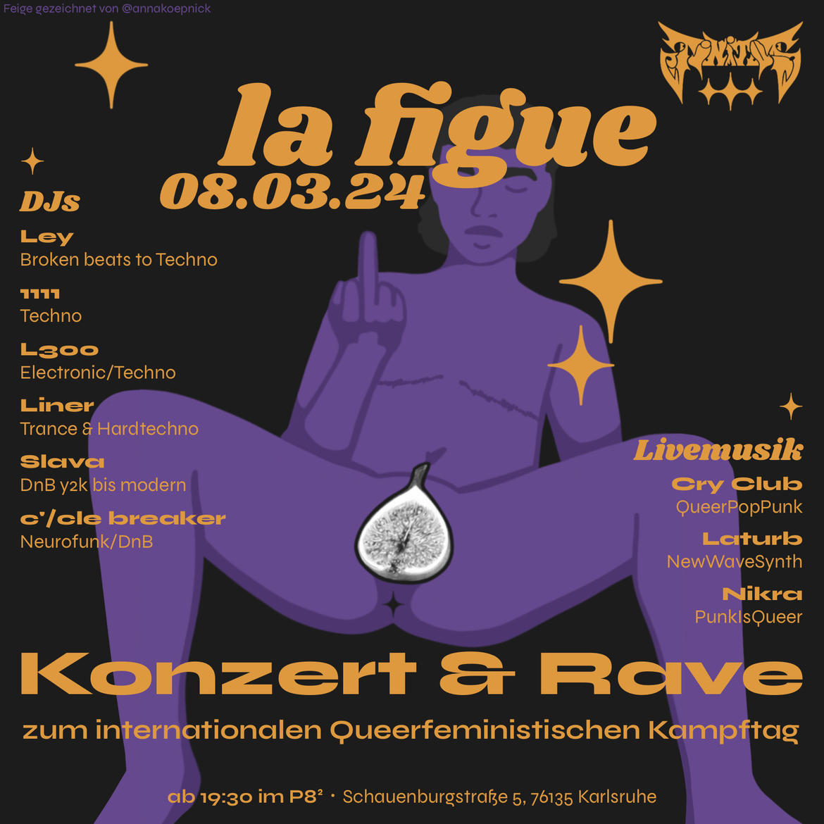 LA FIGUE -Konzert + Rave zum internationalen Frauen*kampftag-