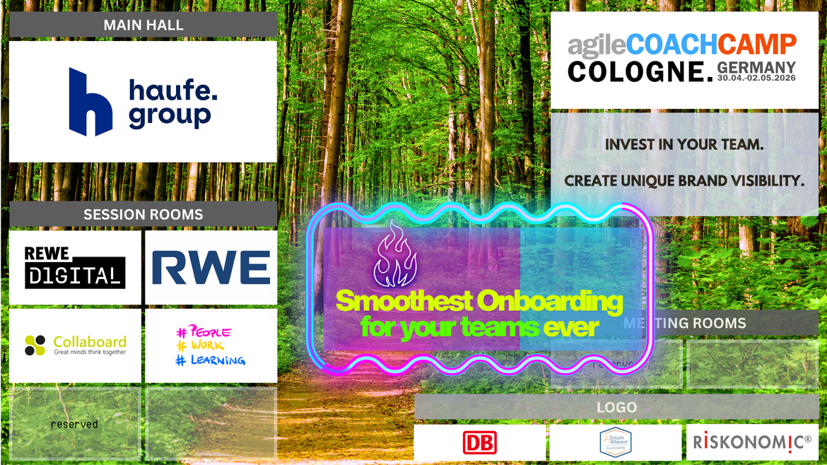 SPONSORSHIP 'agile COACH CAMP COLOGNE' (accCGN26)