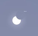 Partielle Sonnenfinsternis am Mittag über München
