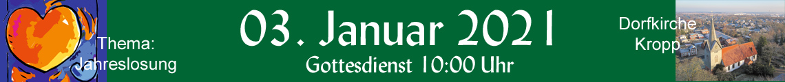 03.01.2021 Gottesdienst 10:00 Uhr