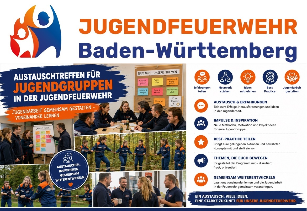 AUSTAUSCHTREFFEN FÜR JUGENDGRUPPEN IN   DER JUGENDFEUERWEHR