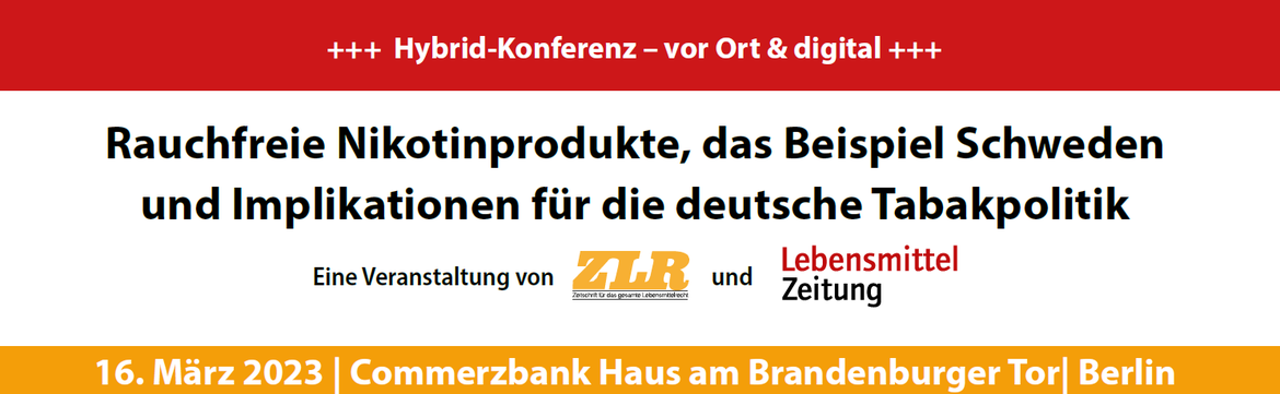 Fachtagung "Rauchfreie Nikotinprodukte"