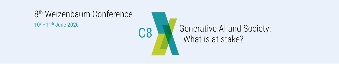 Weizenbaum Conference "Generative AI and Society: What is at stake?"