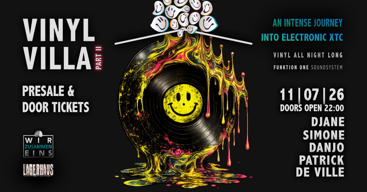 WirZusammenEins pres. Vinyl Villa |Lagerhaus Mannheim