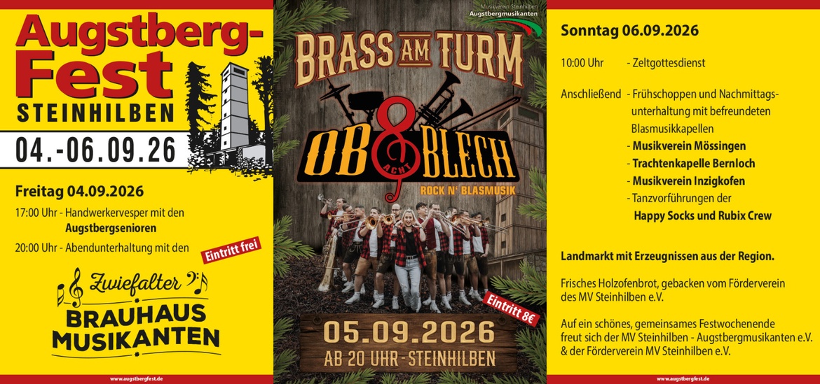 Brass am Turm - Ob8Blech beim Augstbergfest