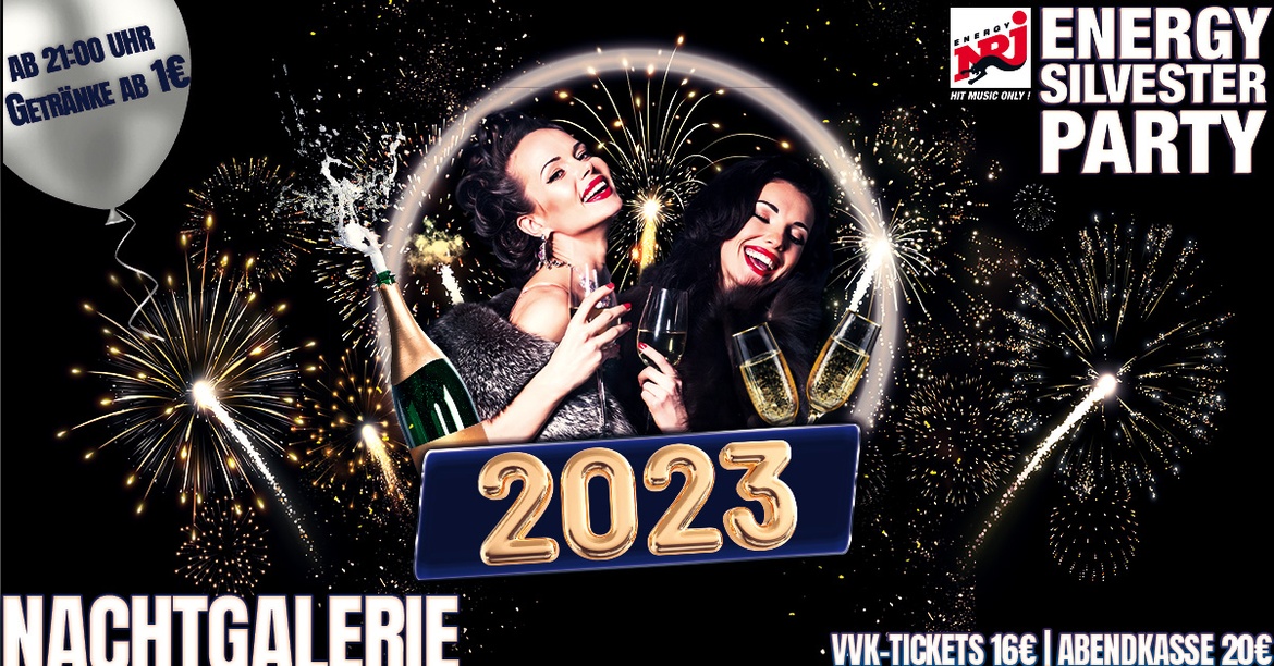Die ENERGY Silvesterparty in der Nachtgalerie - Nachtgalerie meets Born to Rock