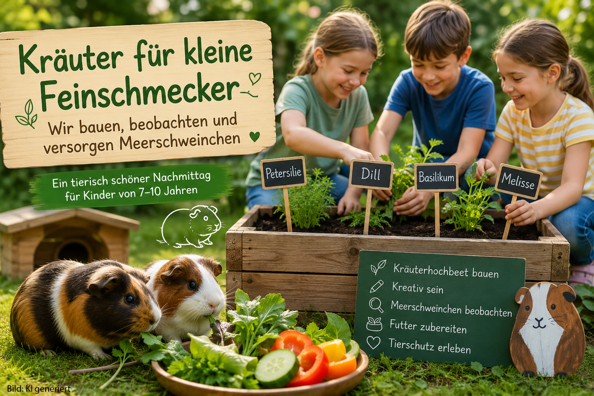 Kräuter für kleine Feinschmecker – Wir bauen, beobachten und versorgen Meerschweinchen