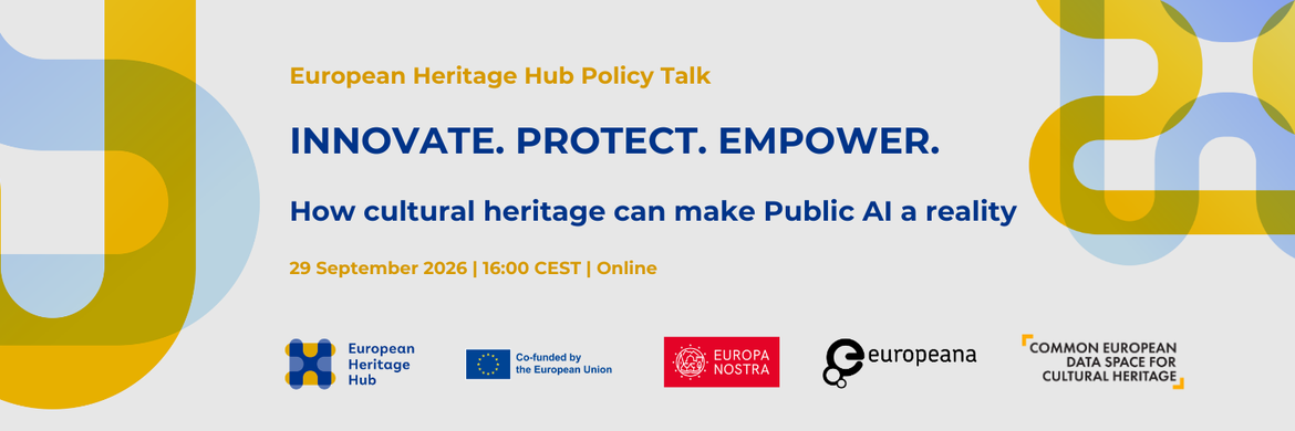 INNOVATE. PROTECT. EMPOWER. How cultural heritage can make Public AI a reality
