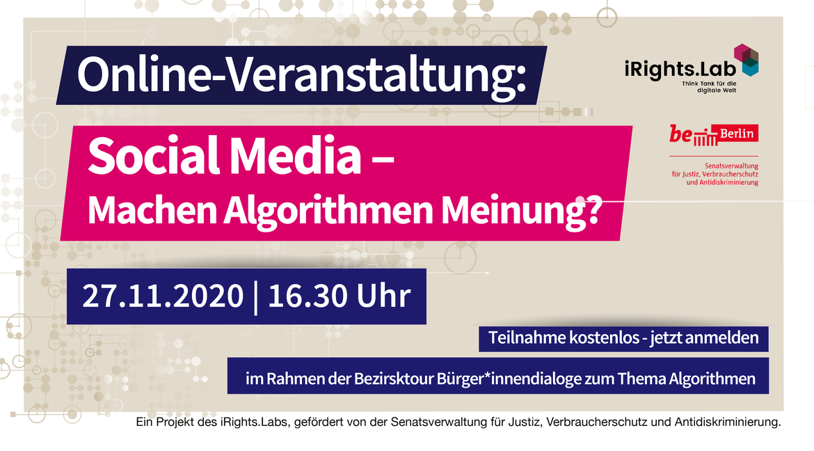 Social Media - Machen Algorithmen Meinung?