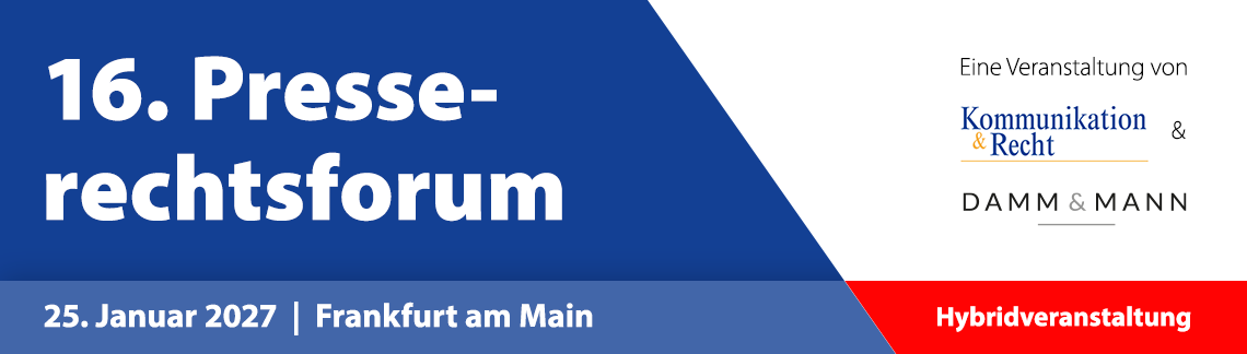 16. Presserechtsforum 2027
