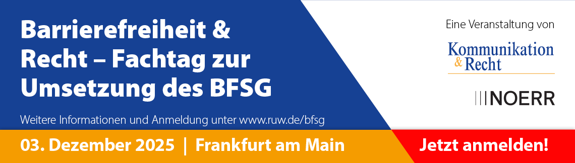 Barrierefreiheit & Recht – Fachtag zur Umsetzung des BFSG