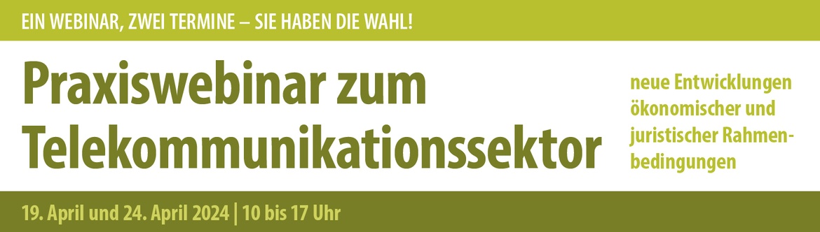 Praxiswebinar zum Telekommunikationssektor