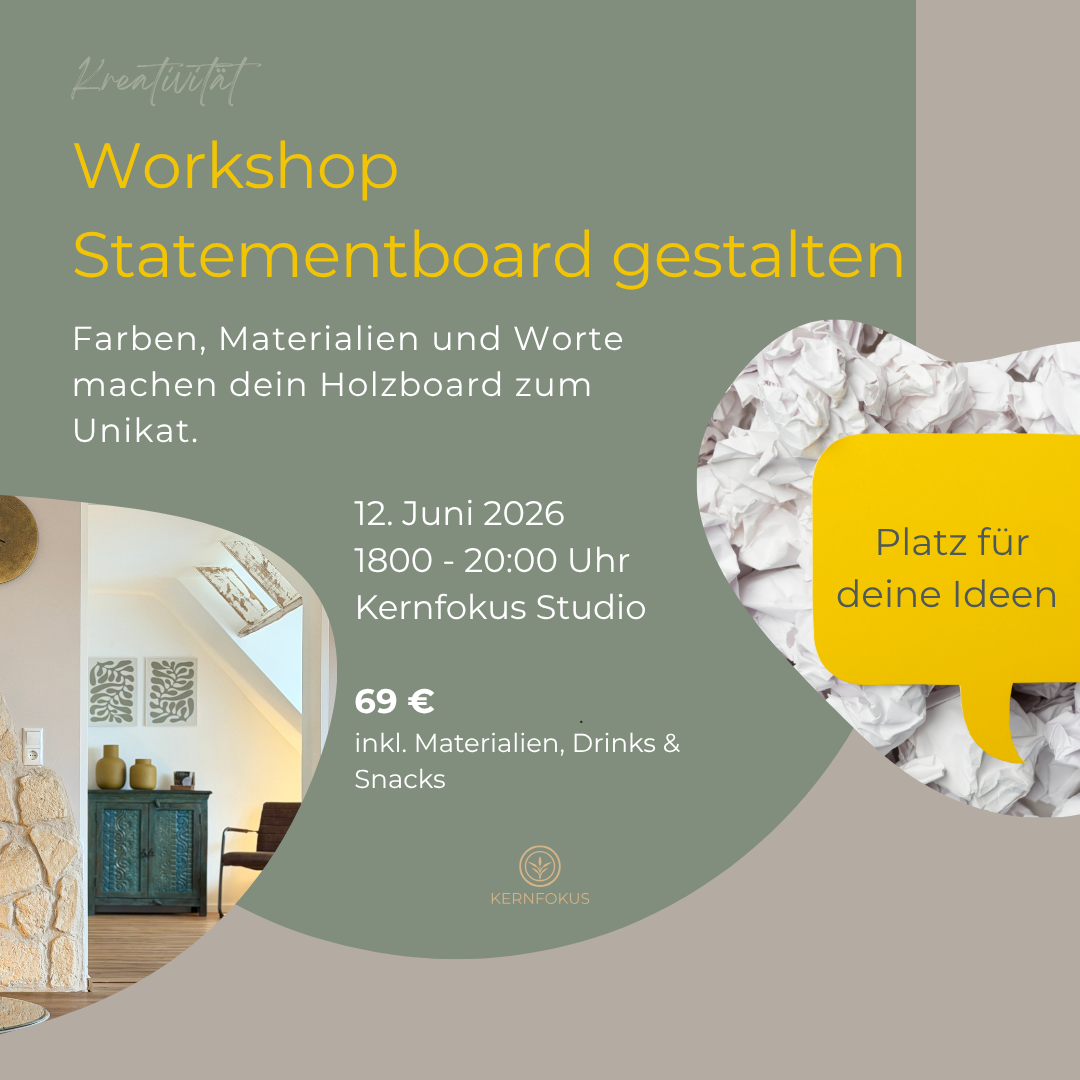 Kreativworkshop - Statementboard gestalten