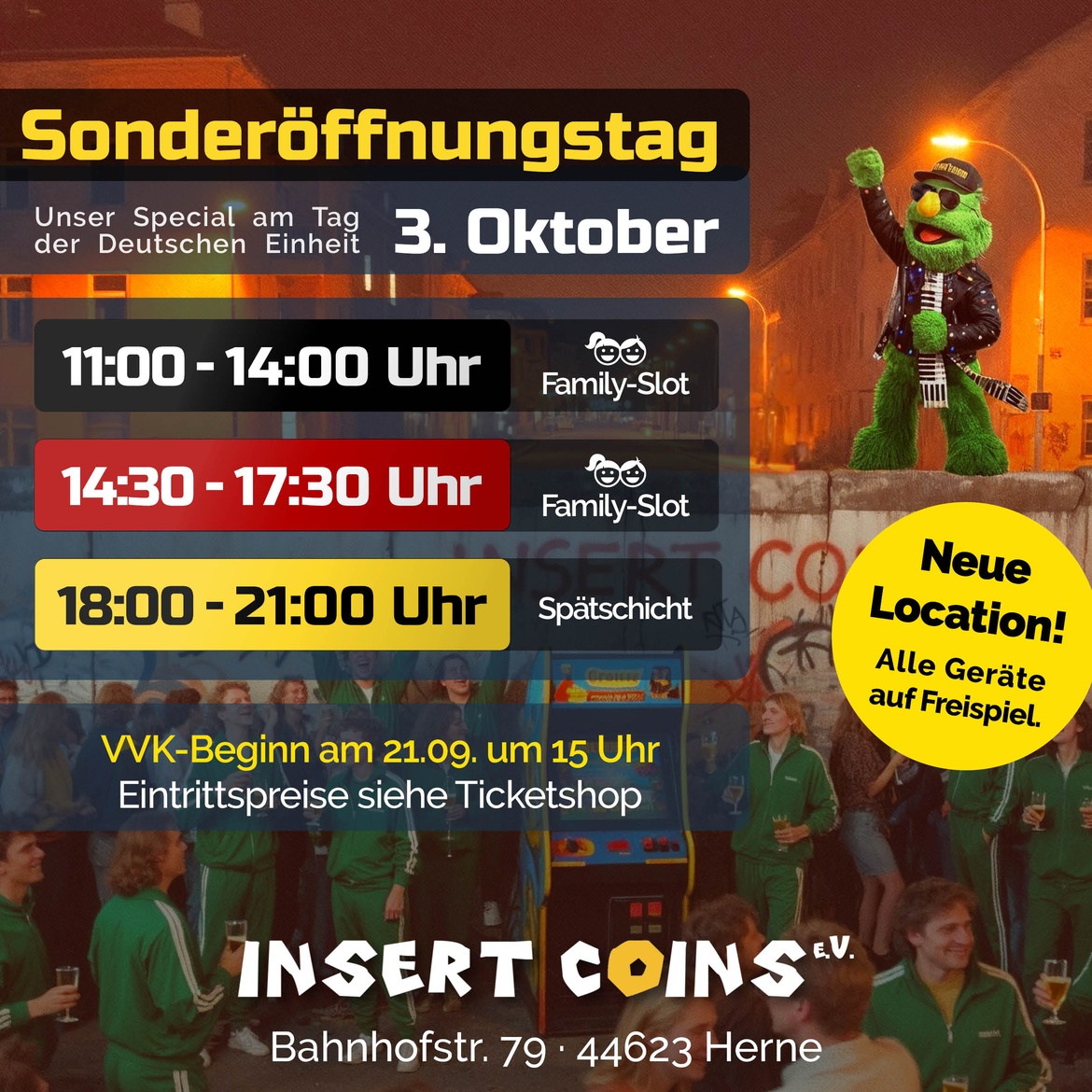Sonderöffnungstag 3. Oktober