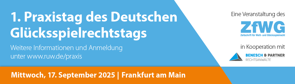 1. Praxistag zum Deutschen Glücksspielrechtstag 2025