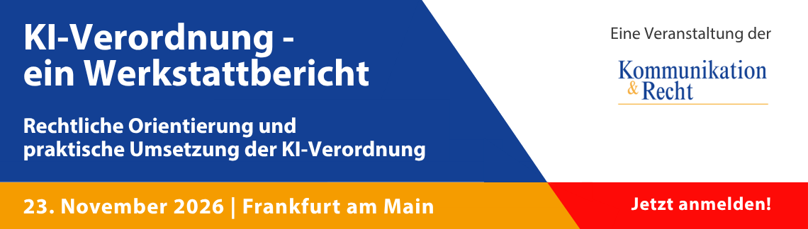KI-Verordnung - ein Werkstattbericht