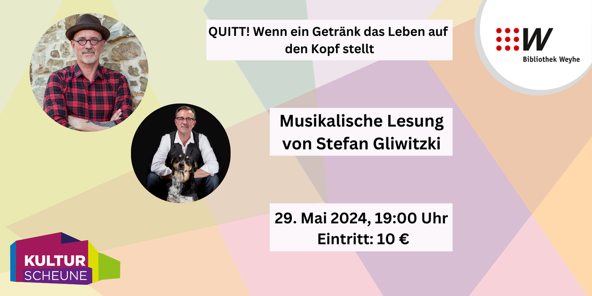 Lesung: QUITT! Wenn ein Getränk das Leben auf  den Kopf stellt
