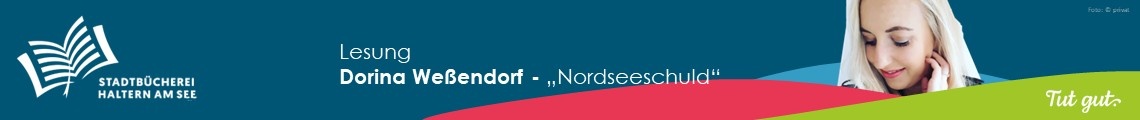Lesung Dorina Wessendorf "Nordseeschuld - ein Küstenkrimi"