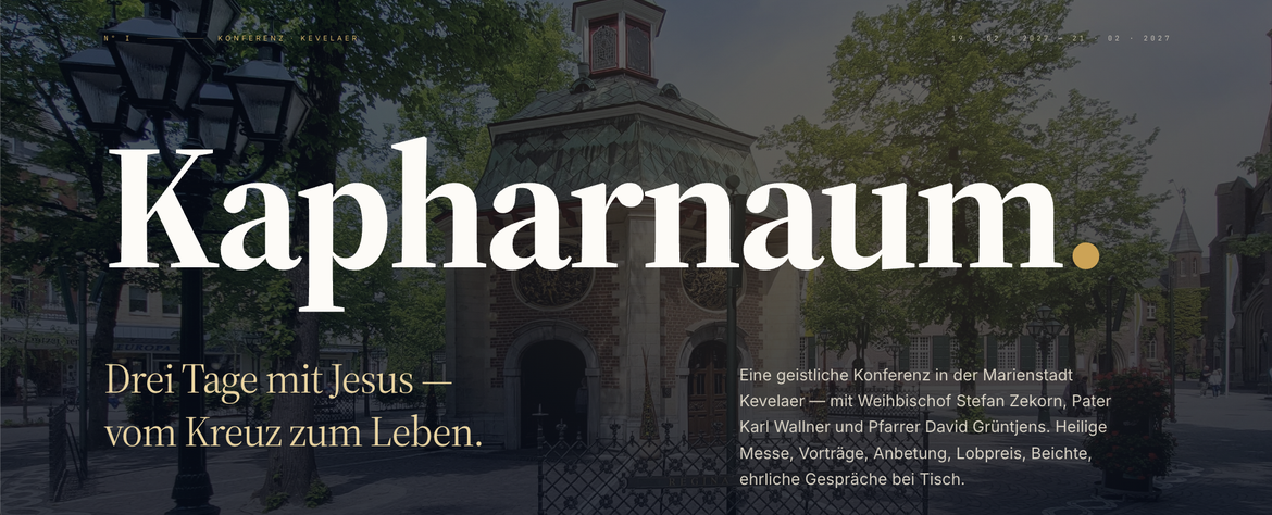 Kapharnaum 2027 – Drei Tage mit Jesus