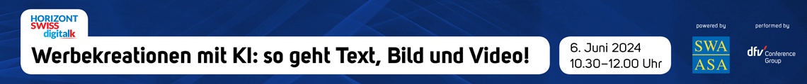 HORIZONT Swiss digital talk Werbekreationen mit KI