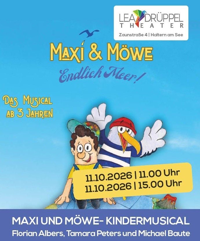 Florian Albers, Tamara Peters und Michael Baute - Maxi und Möwe - Kindermusical