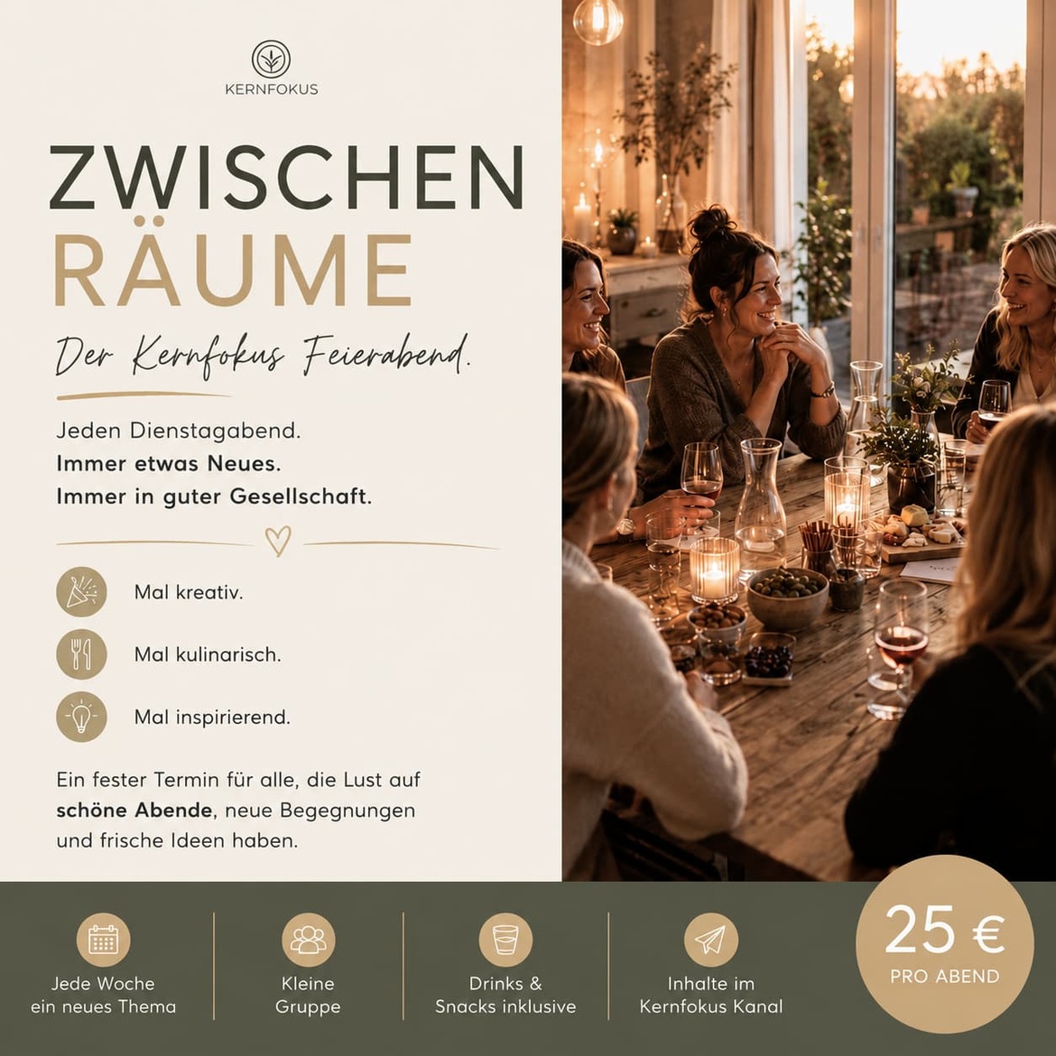 Wochenroutine Impulse & Austausch - Zwischenräume
