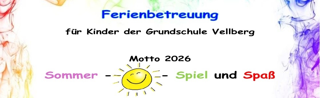 Sommerferienbetreuung Motto "Sommer - Spiel und Spaß"