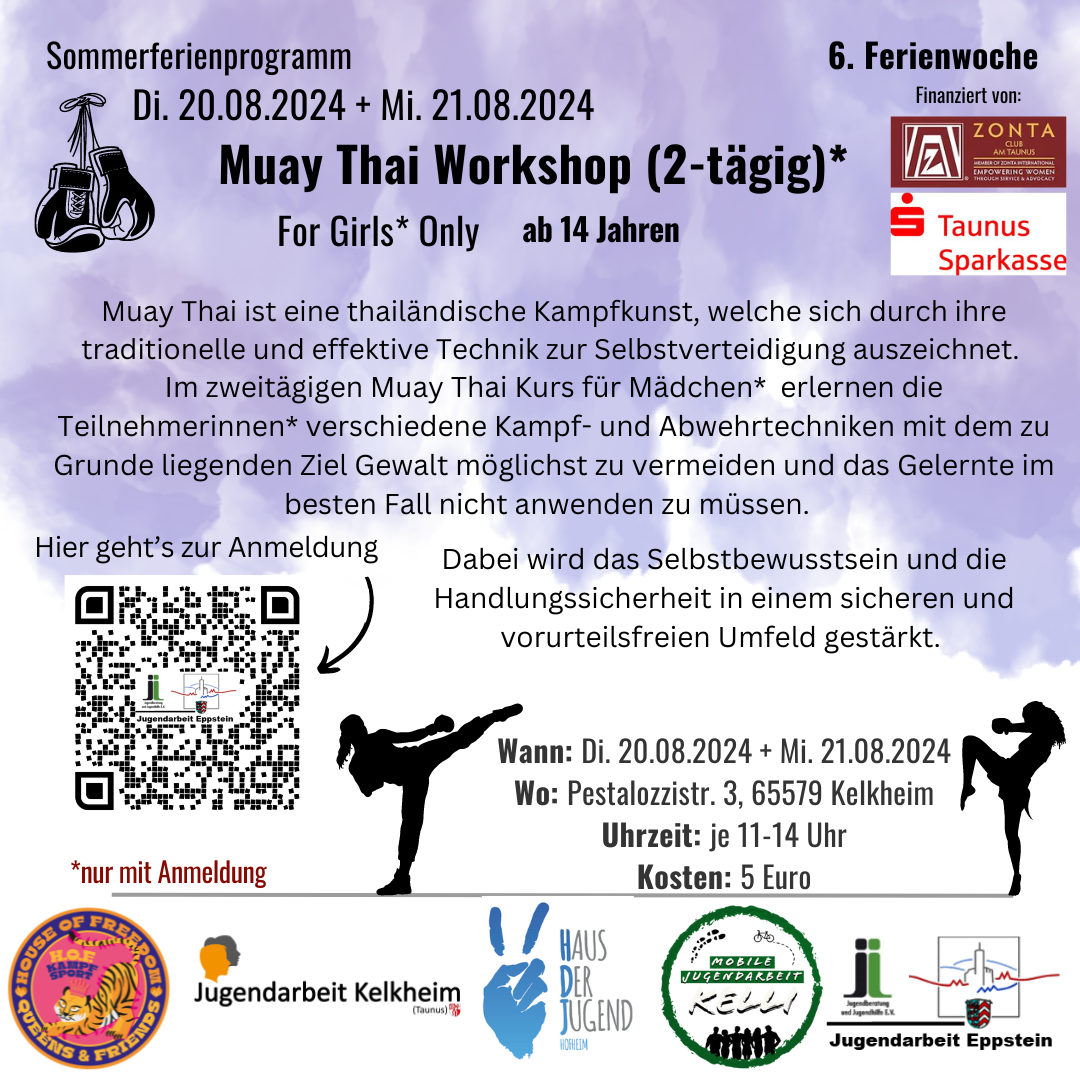 Muay Thai Workshop (2-tägig/ ab 14 Jahren/ For Girls* Only)